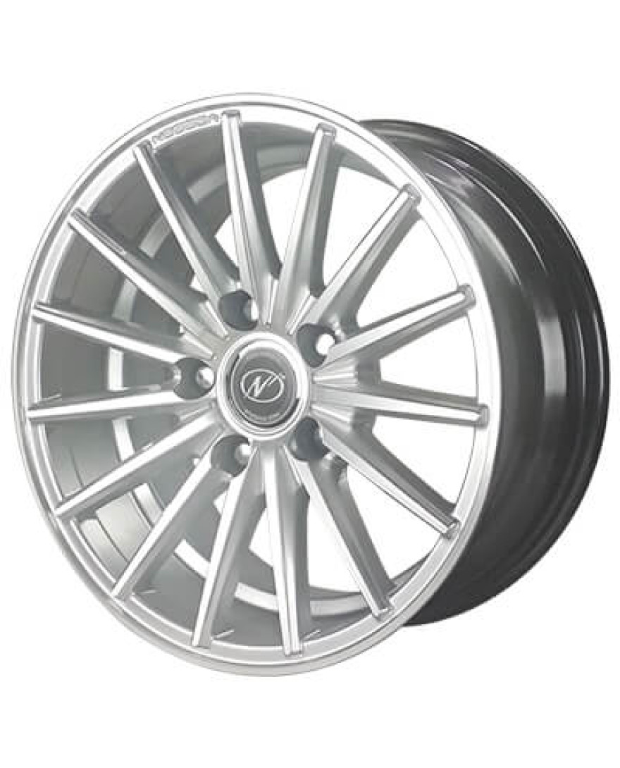 Fly in Hyper Silver Machined finish. The Size of alloy wheel is 15x7 inch and the PCD is 5x114.3(SET OF 4)